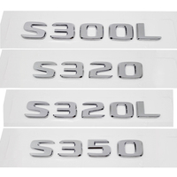 ABS Plastic S300L S320 S320L S350 Trunk Rear Logo Badge Emblem Sticker For Mercedes Benz S Class W126 W140 W220 W221 W222
