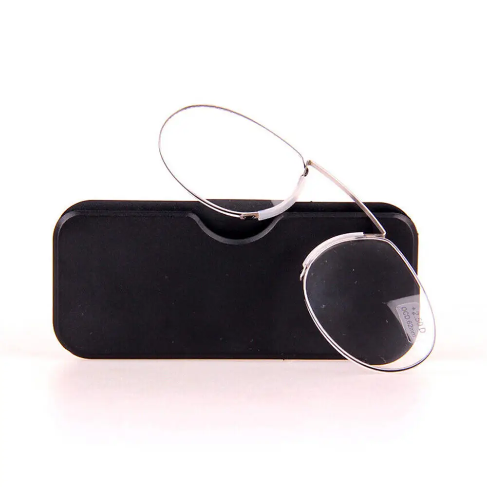 

Rimless Nose Clip On Reading Glasses Mini Portable Legless Lazy Glasses Men Women Presbyopic Glasses Magnifying +1.0 - +3.5