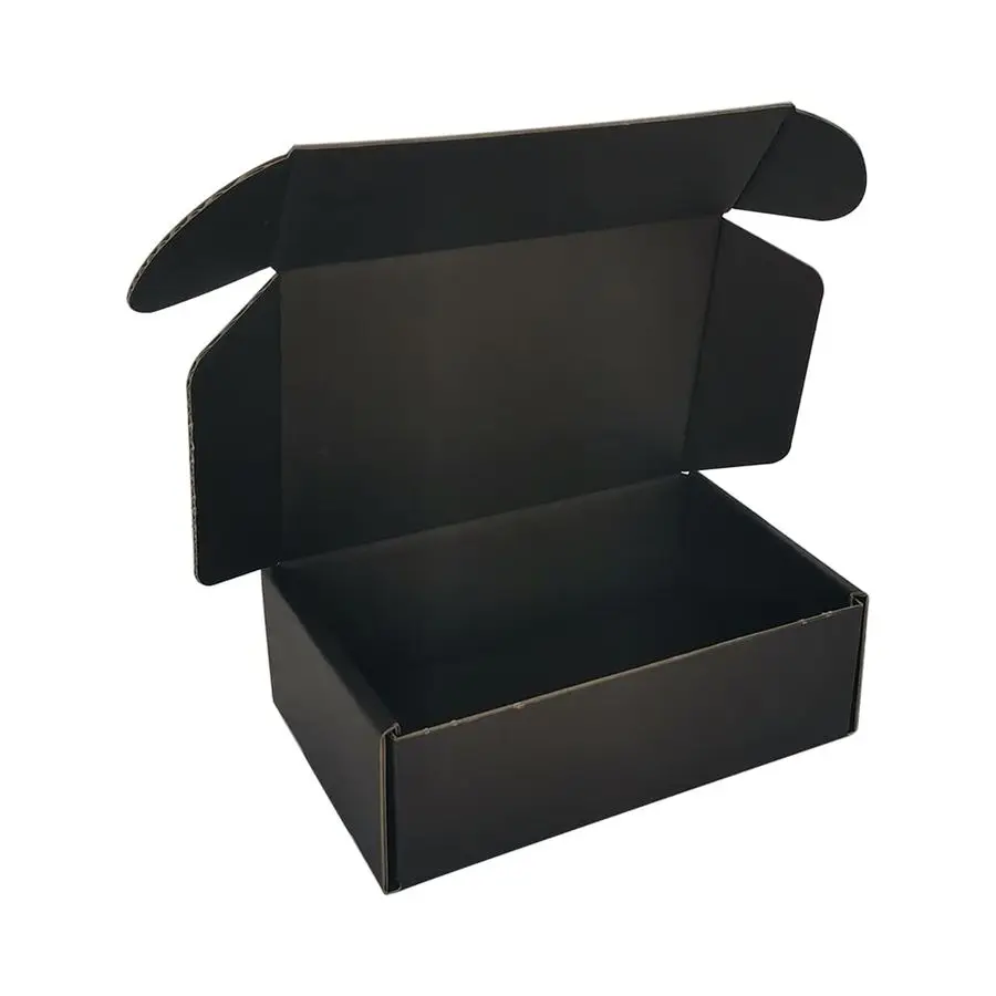 

Pack 6x4x2 Small Shipping Boxes, Corrugated Cardboard Mailers for Business, Black CM642B