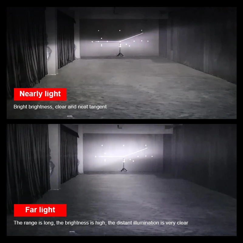 2PCS รถ H4 H7 LED ไฟหน้า H1 H4 H7 H8 H9 H11 9005 9005 9012 ไฟหน้ารถจักรยานยนต์ Auto Light หมอกหลอดไฟ 12V F7