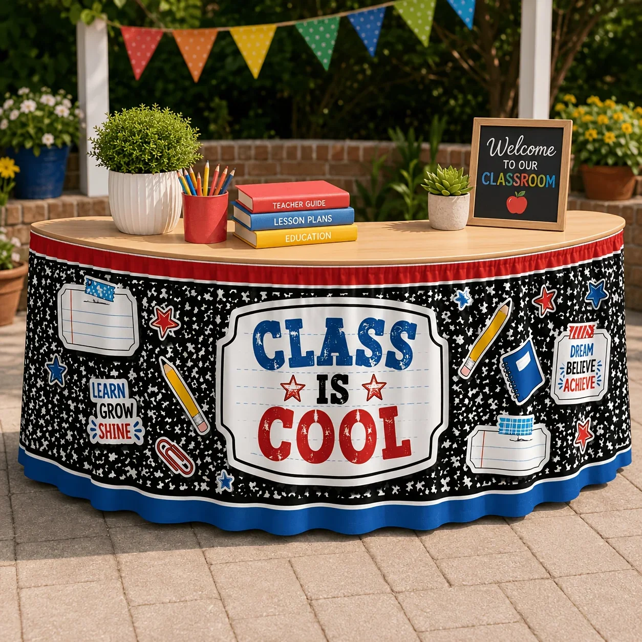 Party table skirt set 