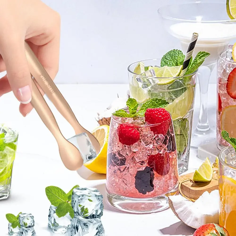 

Щипцы для льда из нержавеющей стали 304 — сверхмощные щипцы для кубиков сахара для кофе, бара и КТВ, щипцы для еды для кубиков льда, коктейлей, закусок