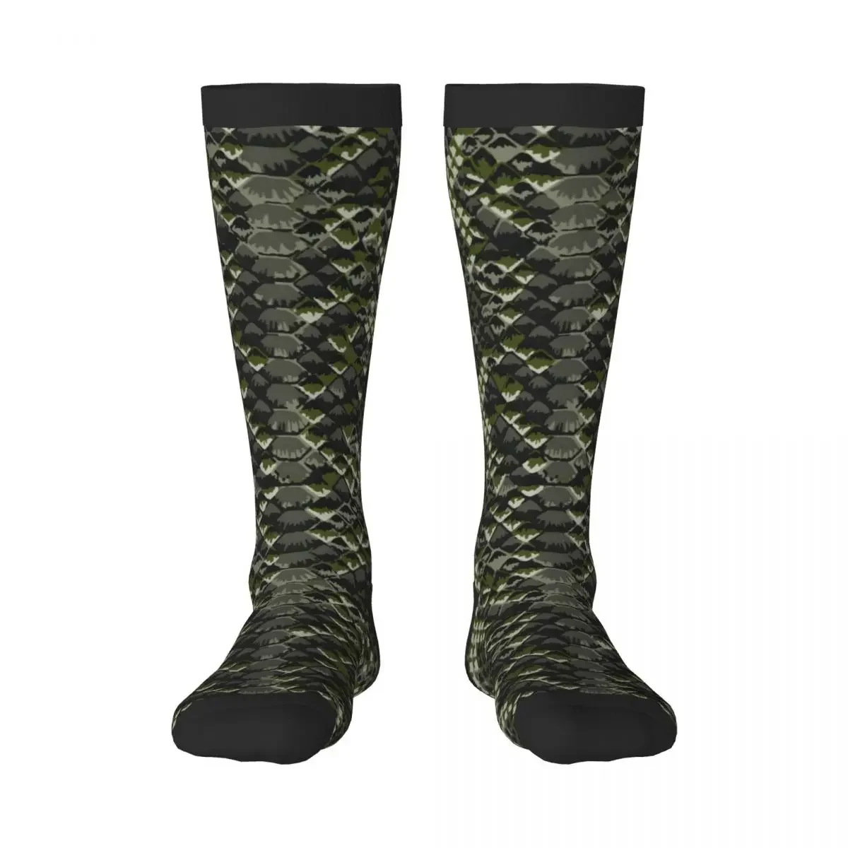 1 Pack Snake Skin Pattern Over-knee Long Socks Middle High School Socks