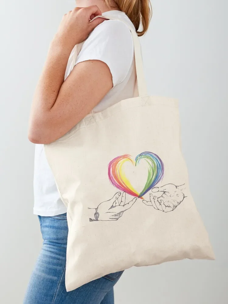 Love is equal (Harry and Louis) Tote Bag shopping trolley bag the tote bag canvas shopping