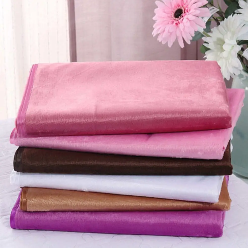 Easy To Clean Comfortable SPA Bedspread Soft with Face Hole Massage Bed Sheets Velvet Solid Color Cosmetic Bed Sheet Beauty Tool