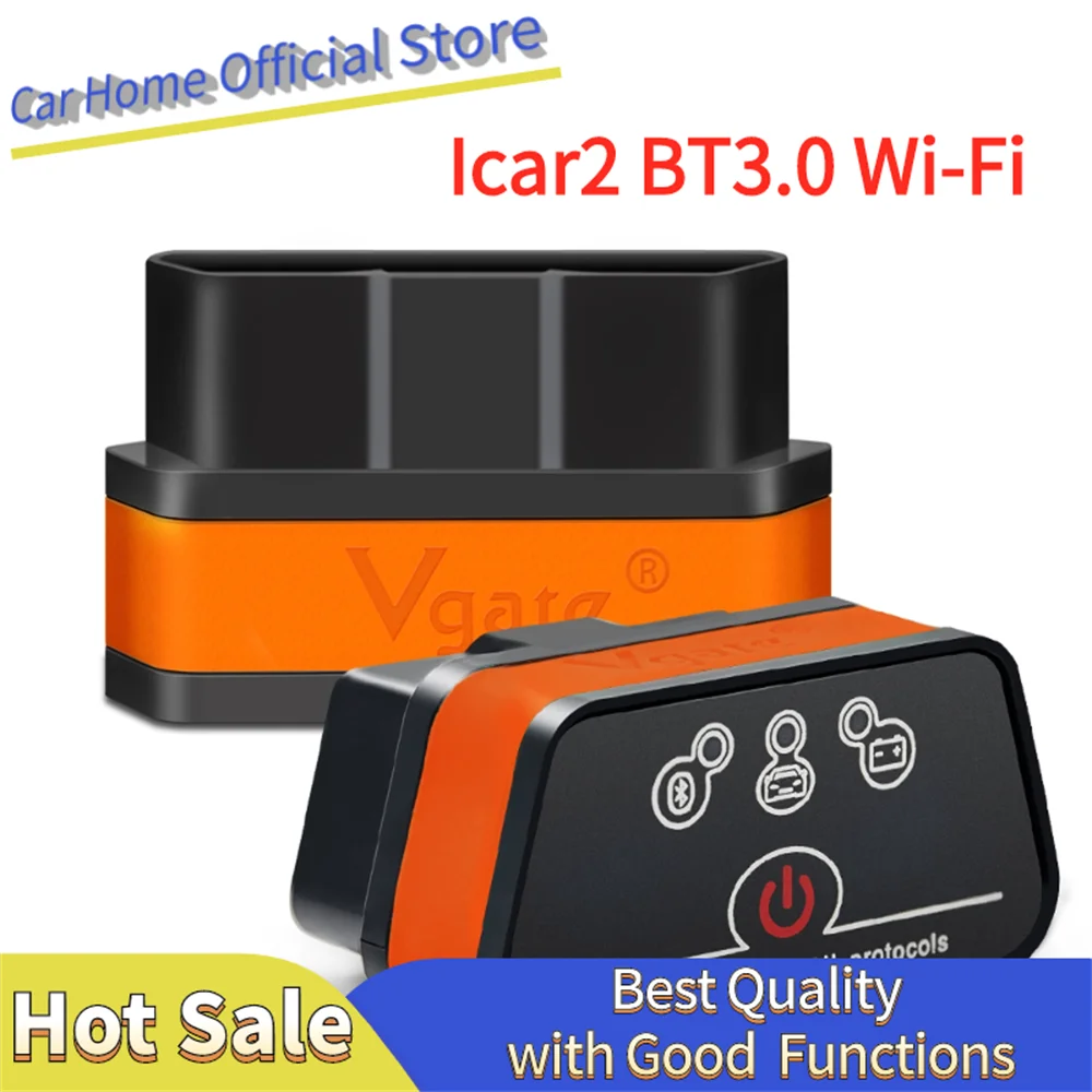 Icar2 BT3.0 Wifi OBD2 Diagnostic Tool  Professional  Scanner Code Reader for Android IOS Auto Repair Tool PK ELM 327 V15