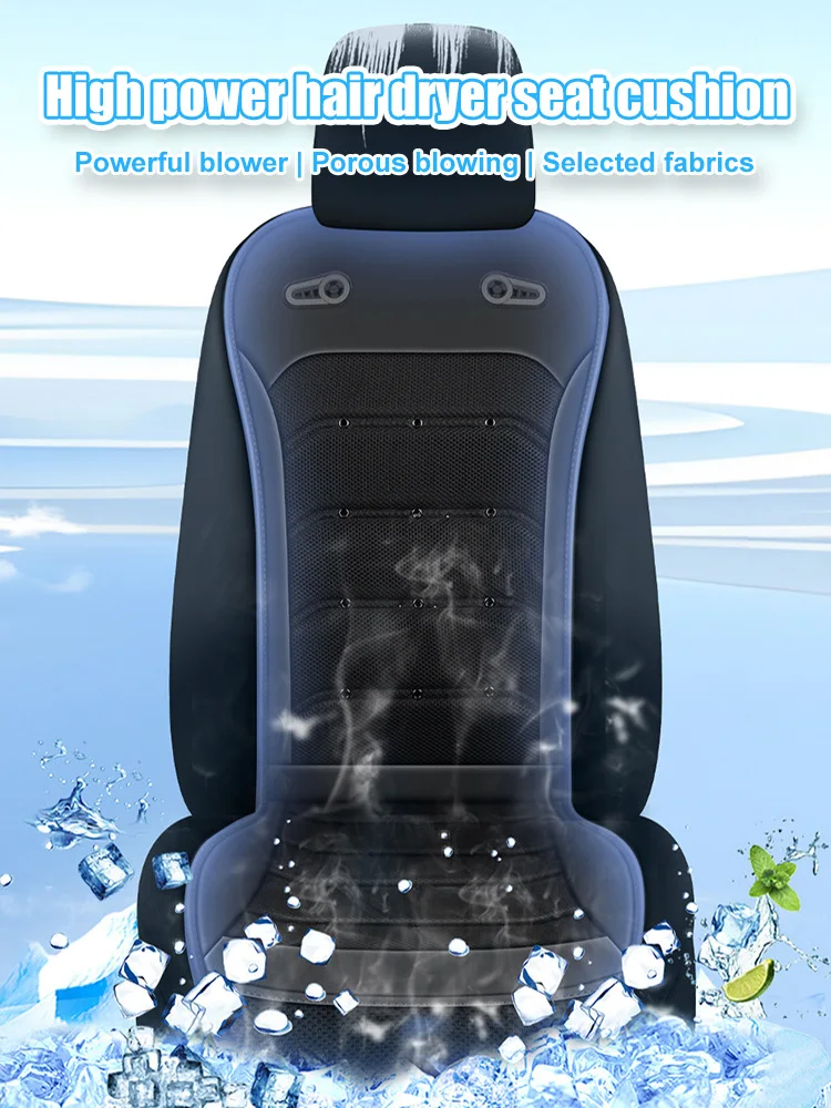 Cooling Car Seat Cushion DC 12V/24V Car Summer Cool Air Seat Cover With 24 air outlets Universal Air Conditioned Seat Cover