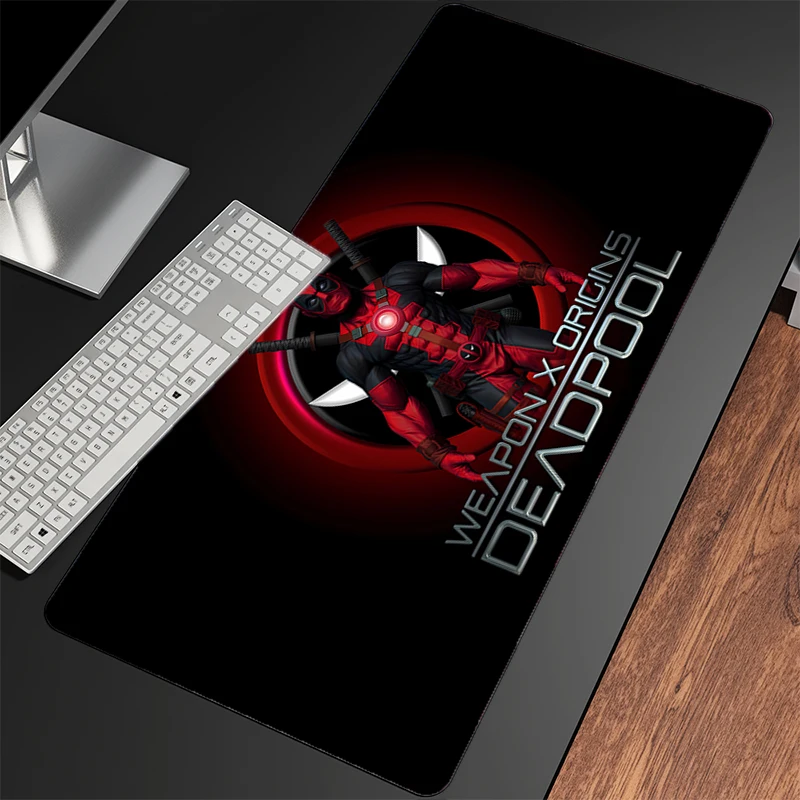 Großes Mauspad Deadpool Anime, speziell entworfen, Gummi, Büro-Schreibtischmatten, PC-Gaming-Zubehör, Mauspad, Laptop-Tastaturmatte