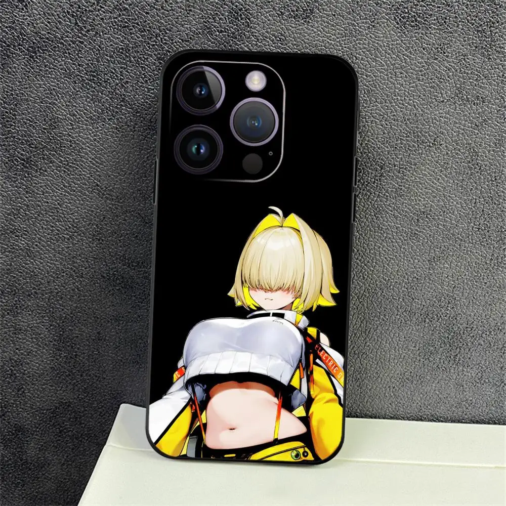 G_goddess of V_victory N_nikke Phone Case For iPhone 15 Pro Max 14 13 12 11 X XR XS XSMAX 8 7 Plus Mini Soft Black Cover