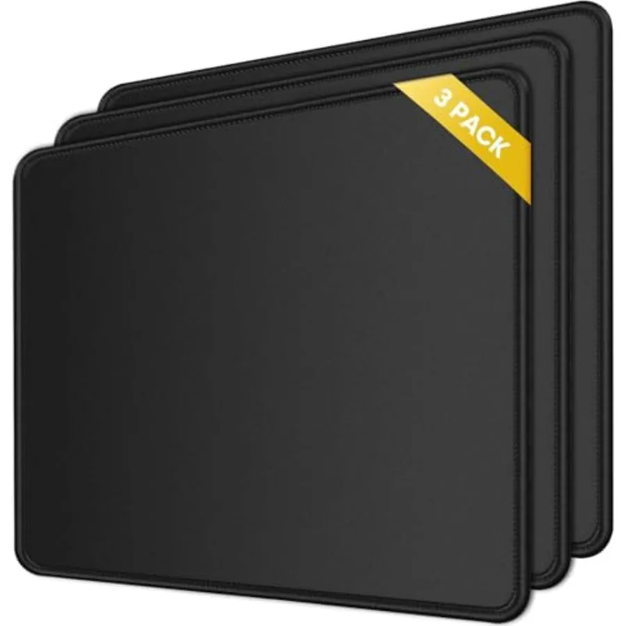 

3 Pack Mouse Pad, Ultra-Smooth Gaming Mousepad, with Non-Slip Rubber Base Washable Computer Mouse Pads Mouse Mat for Laptop Off
