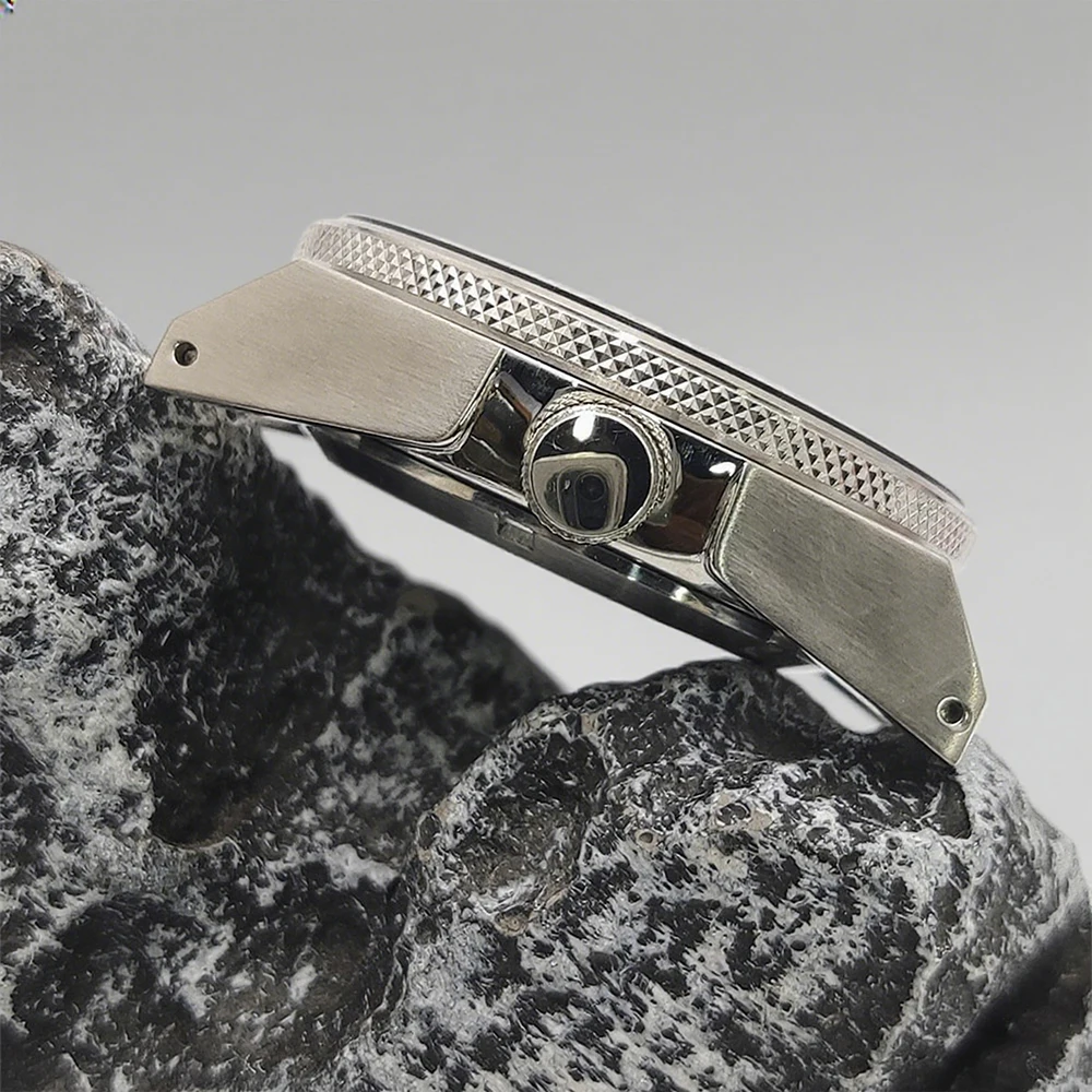 Custodia alla moda Custodia NH35 Cassa per orologio da 42 mm per lunetta da 28,5 mm con movimento NH35 NH36 Mergulho da uomo fai da te