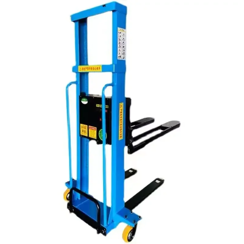 Electric truck mounted forklift with automatic lifting for loading and unloading hydraulic lifting forklift