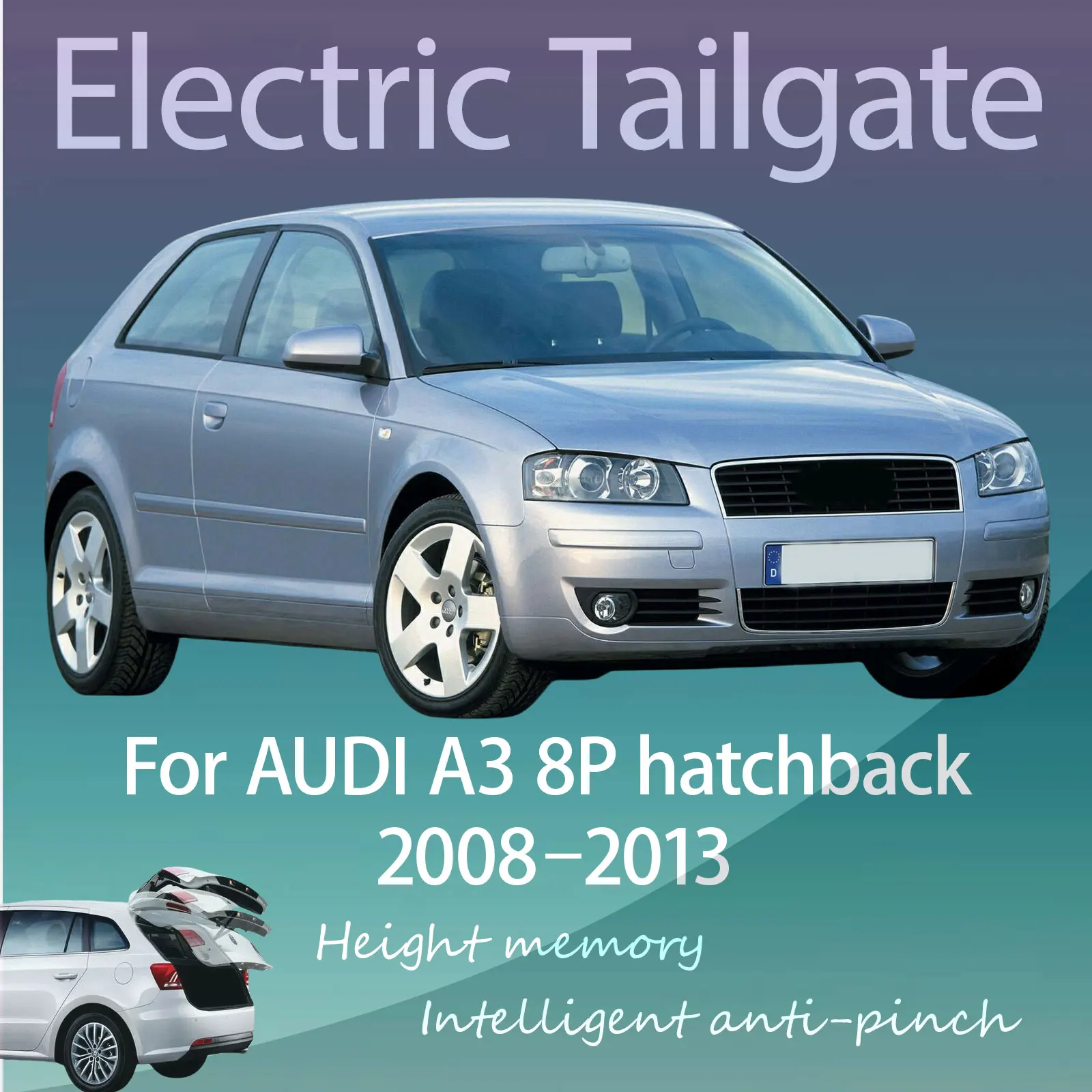 For AUDI A3 8P hatchback 2008–2013 Automatic lifting Intelligent Anti-pinch Refitting of Electric Tailgate with Sensor Trunk
