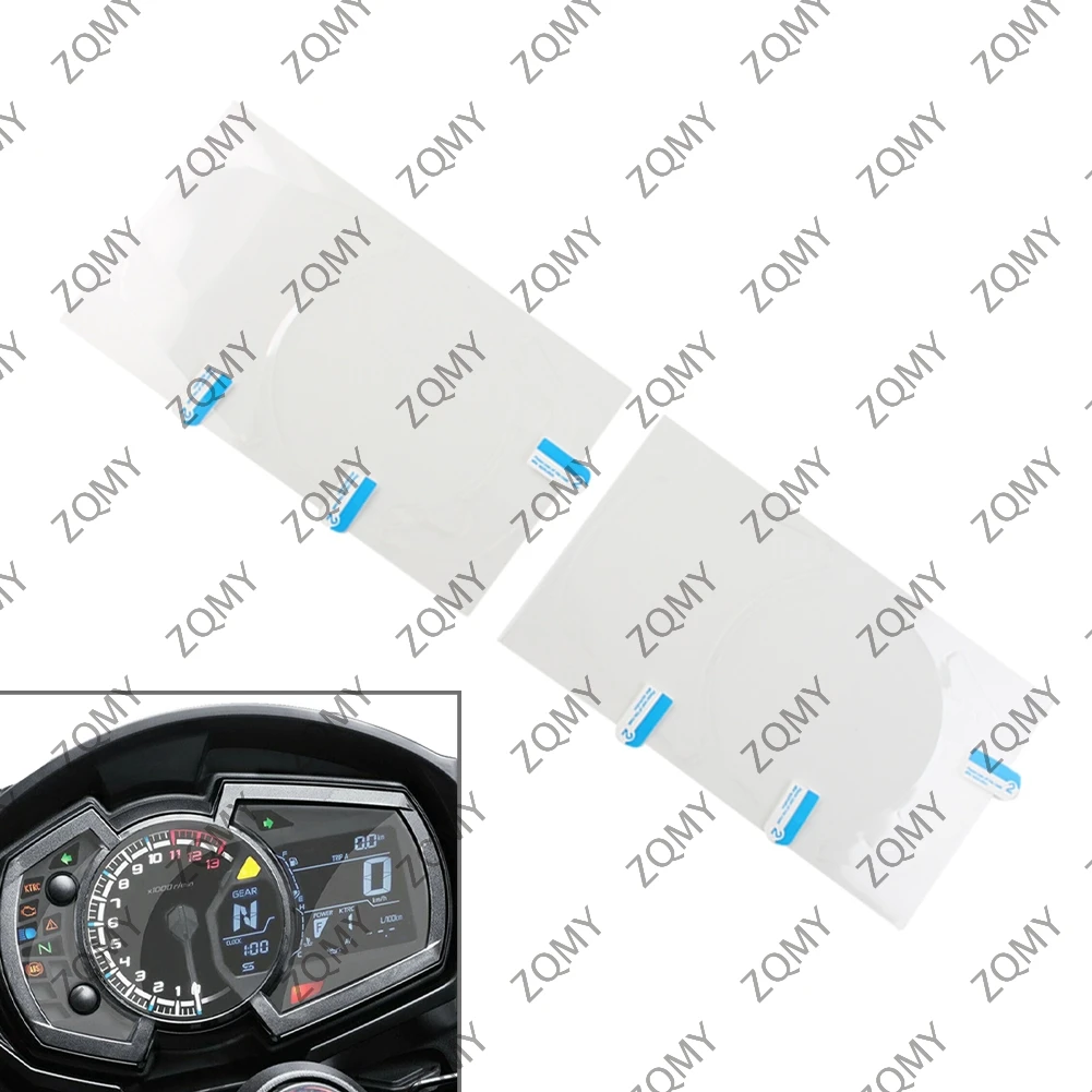 2PCS Motorbike Cluster Scratch Dashboard Screen Protector For Kawasaki Ninja 250 400 650 1000 ZX6R ZX25R Z1000SX