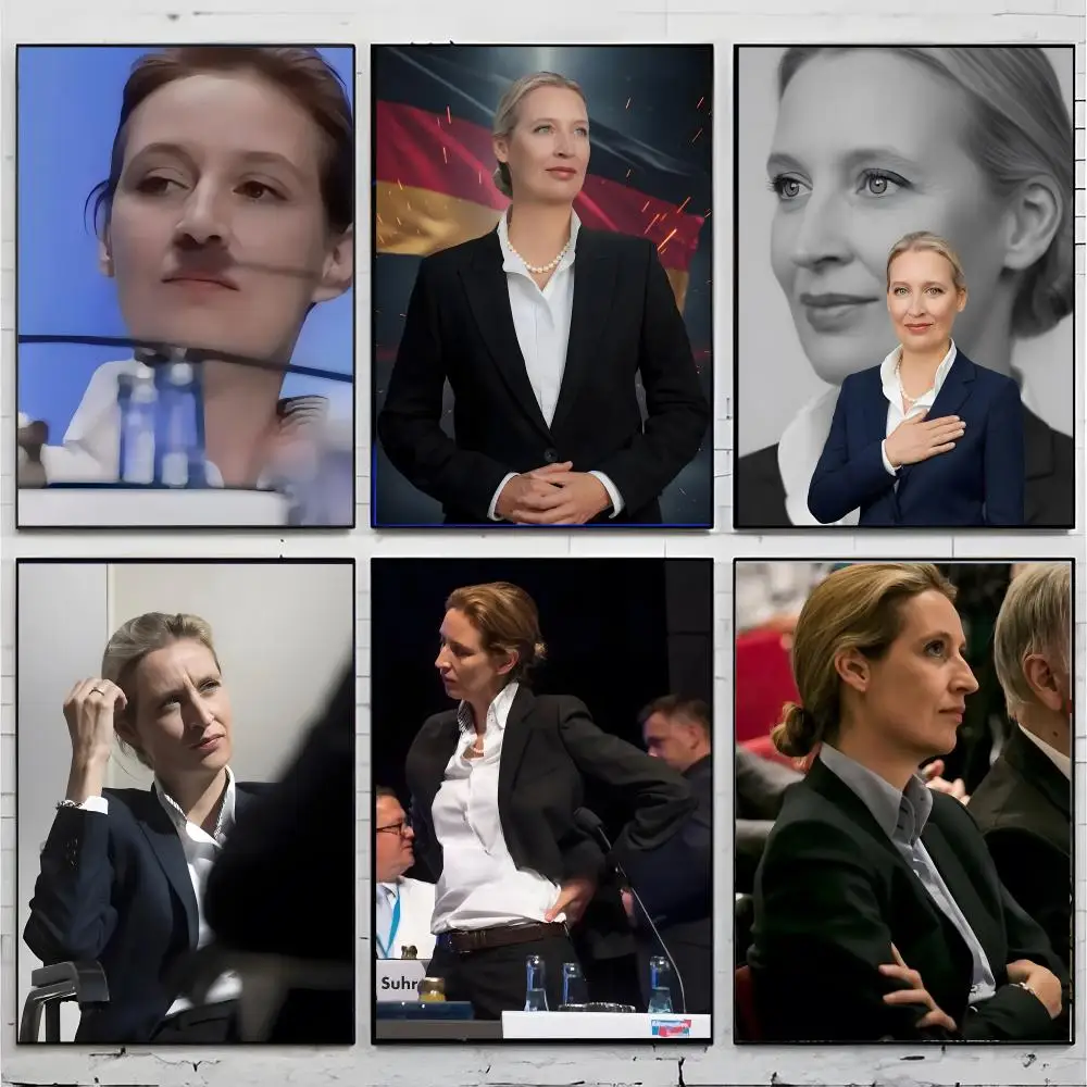 political character graphic A-Alice Elisabeth Weidel Poster Superior Home Space Pub Indoor Decorative Art & Home Decor