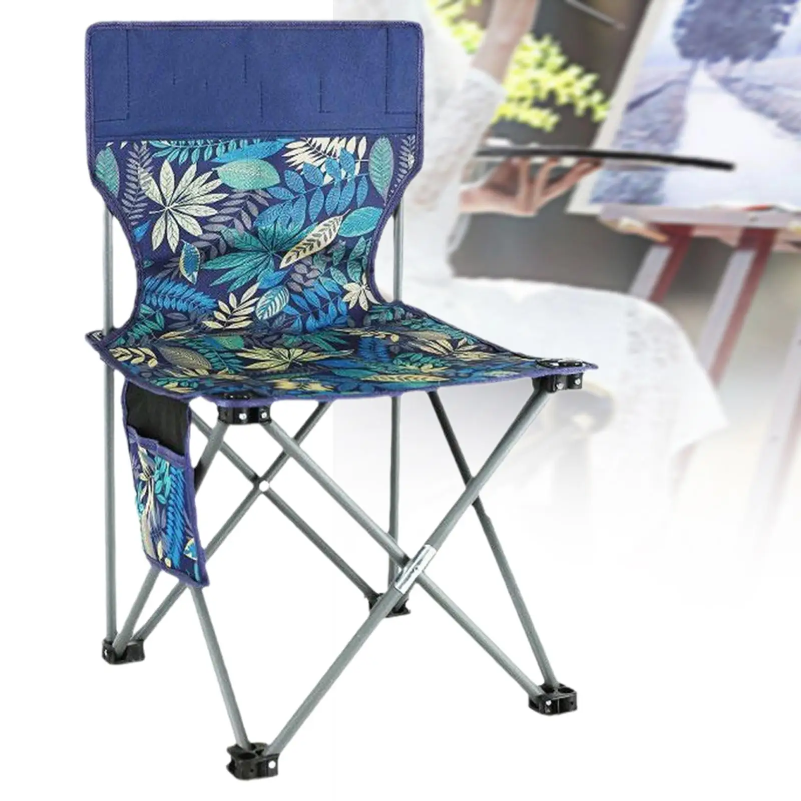 Folding Chair Outdoor Furniture Portable Camping Chair for Park Hiking Lawn