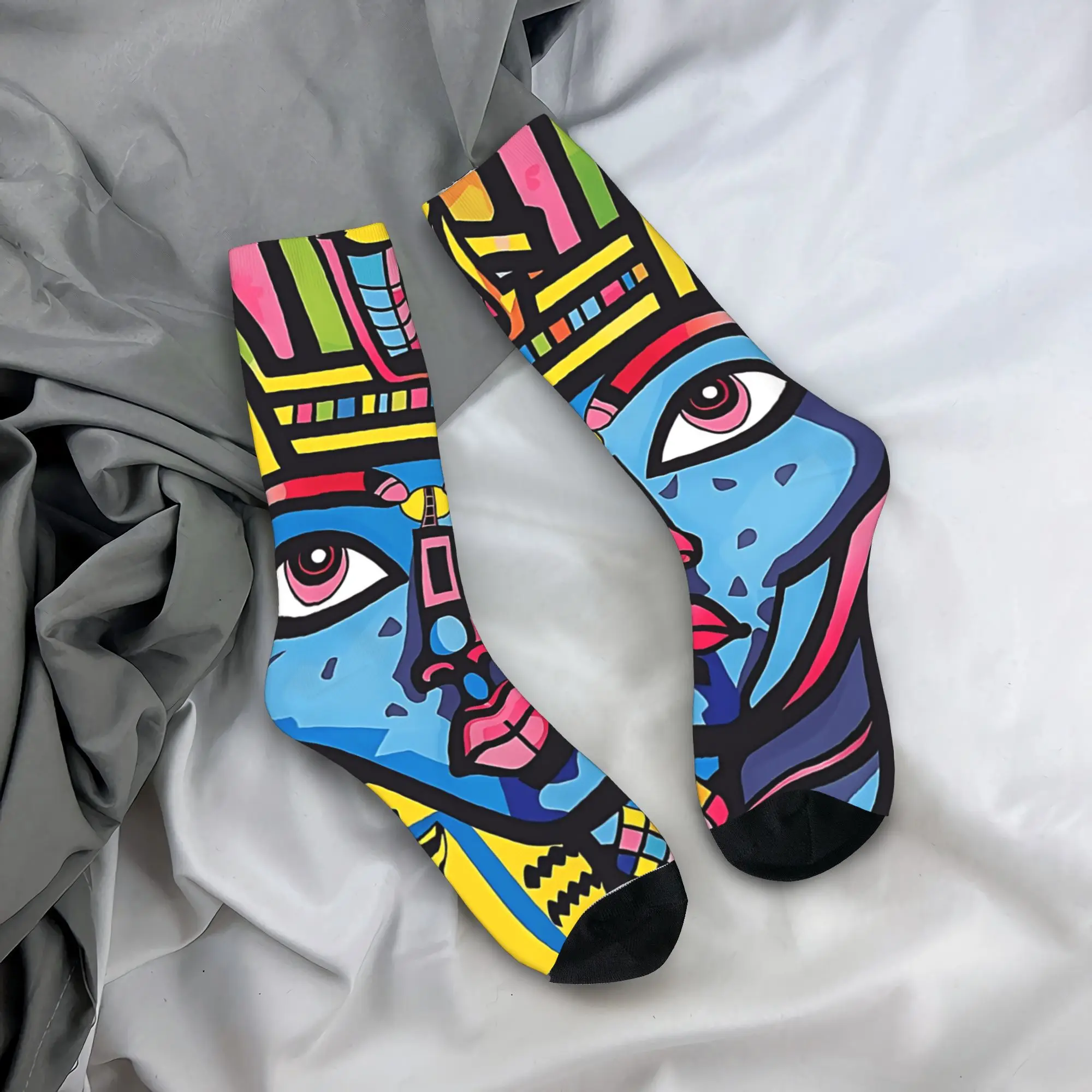 

Египетский фараон, поп-арт, чулки, повседневные носки с графическим рисунком, осенние нескользящие носки, мужские качественные носки для занятий спортом на открытом воздухе