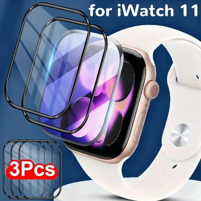 

1-2PCS Curved Screen Protector for Apple Watch 11 Series 42MM 46MM PMMA Anti-scratch Soft Protective Film for iWatch 11 42/46MM