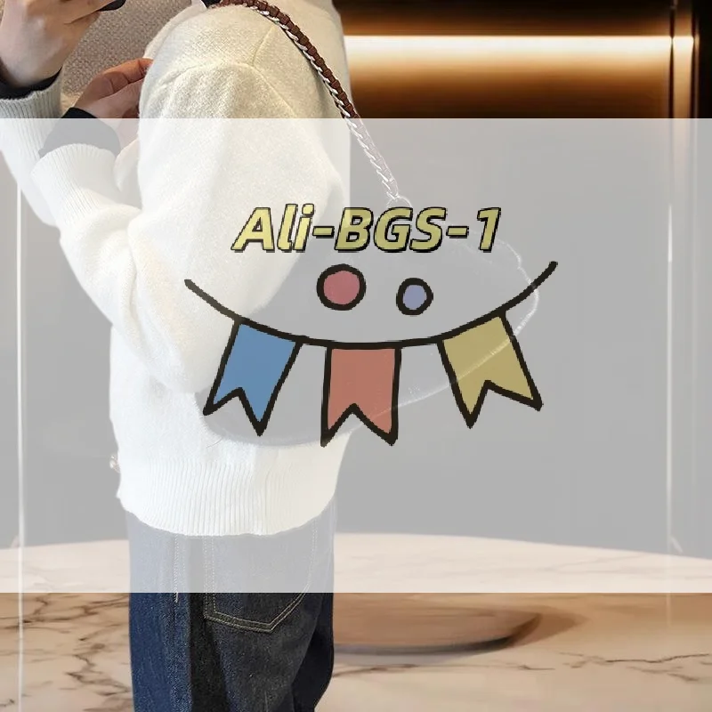 

Pleated Cloud Shoulder Bag - Faux Mink Fur with Chain Strap, Soft Plush Underarm Bag for Autumn & Winter