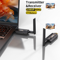 5.8G 1080P 200M Wireless HDMI Video Transmitter Receiver Extender Display Adapter Dongle For TV Monitor Projector PC