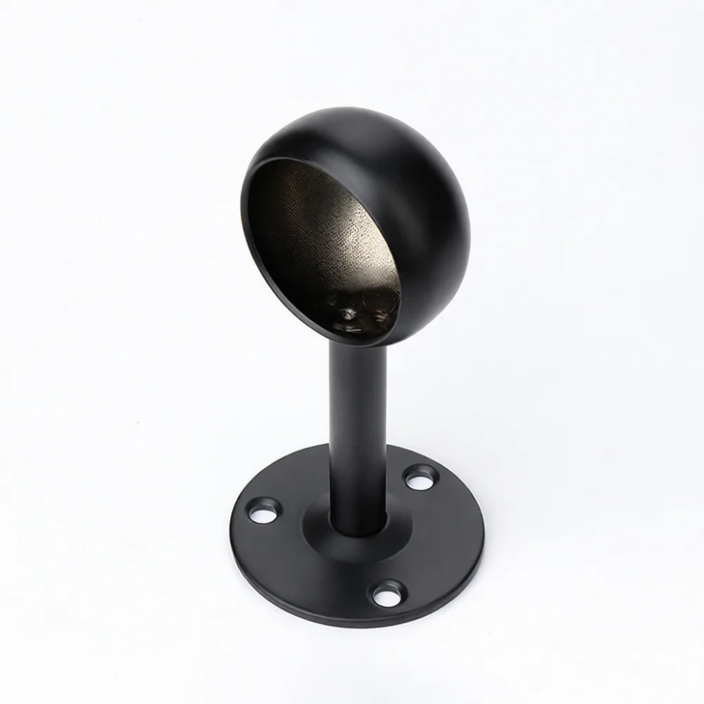 Durable Wall Mounted Closet Rod Flange Bracket Stainless Steel Wardrobe Rail Support Professional Furniture Hardware Base