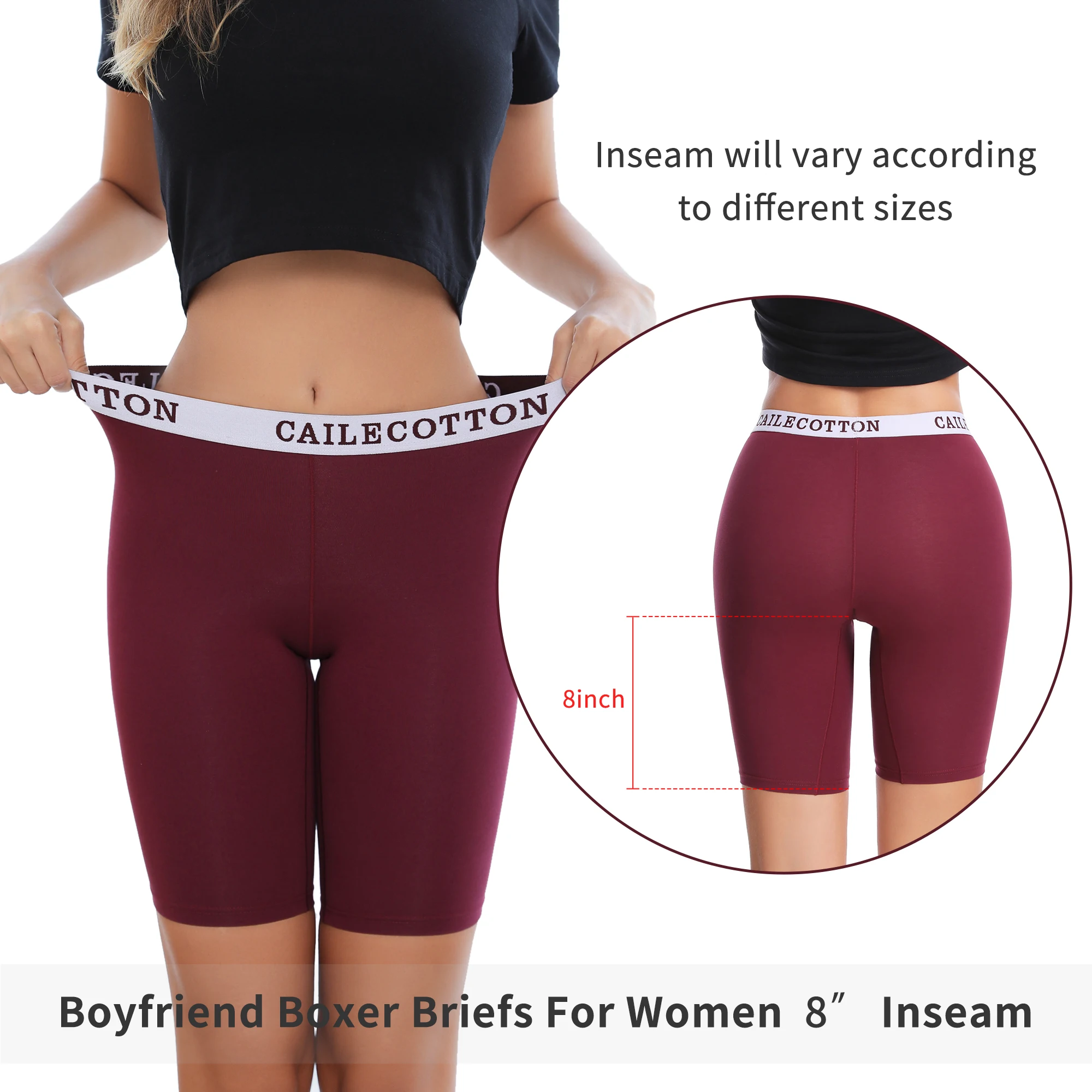 3Pcs Women Safety Pants Stretch Waist Design Females Boyshorts Lady Boxer Short Under Skirt Panties Women Cotton Safety Pants