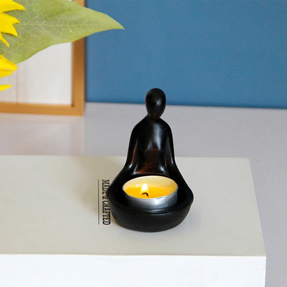 

Resin Holder Unique Abstract Decoration Creative Tea Light Holder Desktop Stand Candlestick Holders