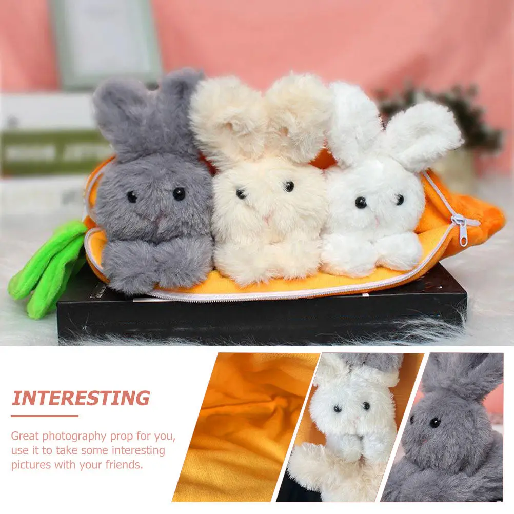 

Набор для декора: Пасхальный кролик с морковкой, мягкие тканевые украшения для вечеринок, стола, гостиной, праздничного домашнего декора