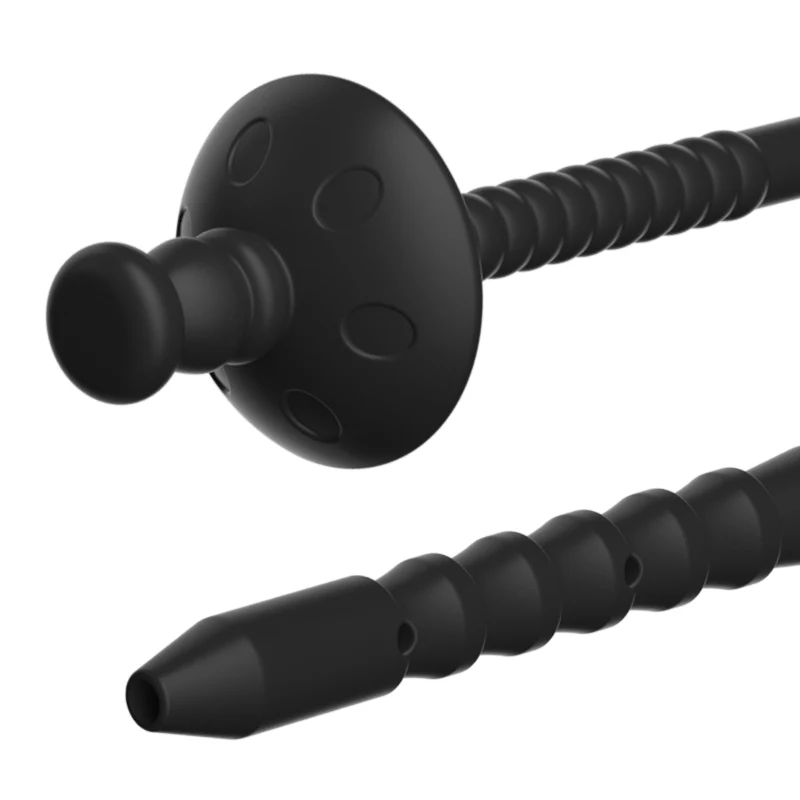 سيليكون مع حقنة لعبة استثارة القضيب مجرى البول السبر المكونات موسع مجرى البول القذف الإحليل التحقيق الحصان العين عصا لعبة الجنس للرجال