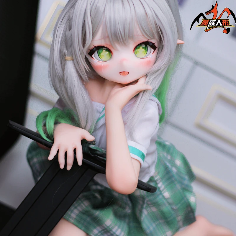 دمية MOZUDOL واقعية من السيليكون على شكل شخصية جينشين ناهيد ورقة صغيرة ناعمة حقيقية مع هيكل عظمي معدني مفاصل