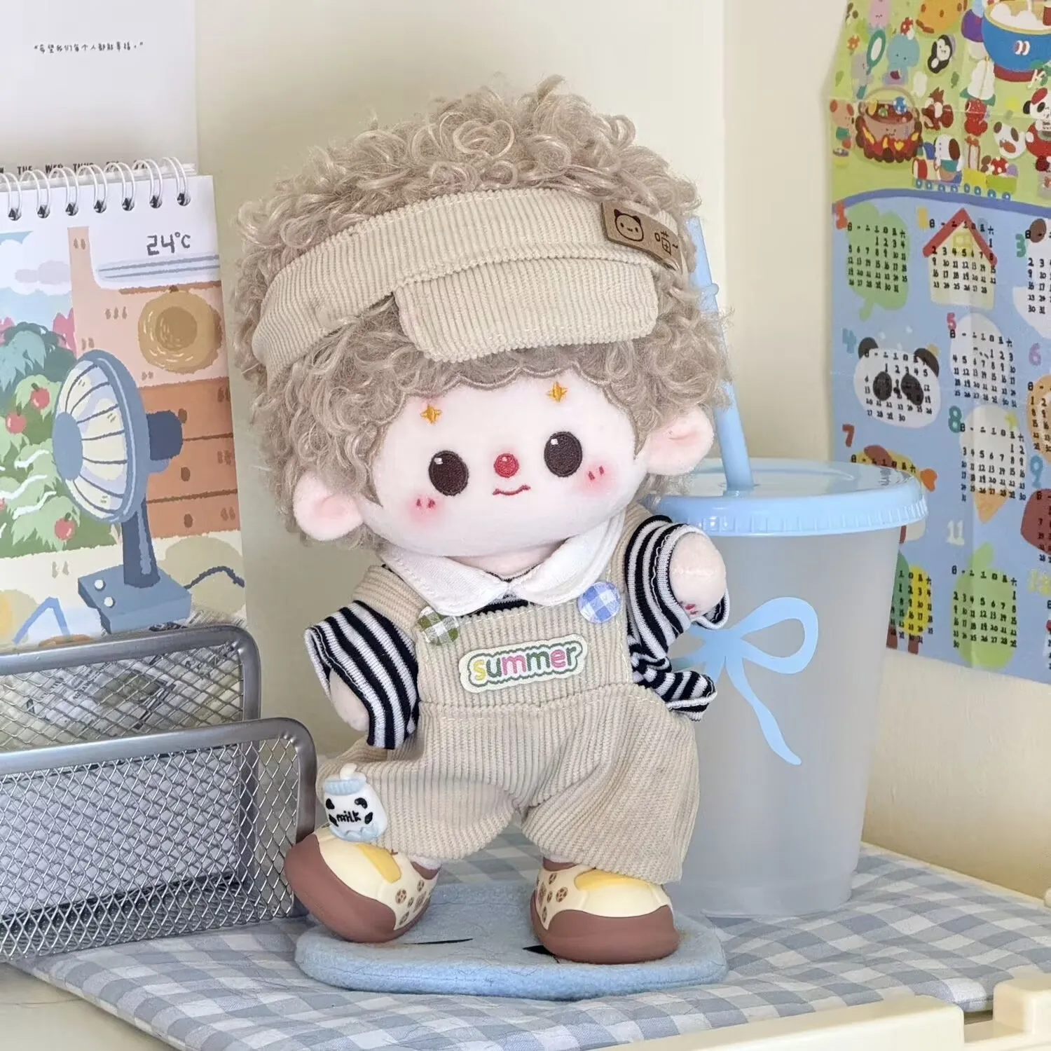 20 cm cotton doll dress, cute and sweet set, plush doll, star doll dress set, replacement clothes