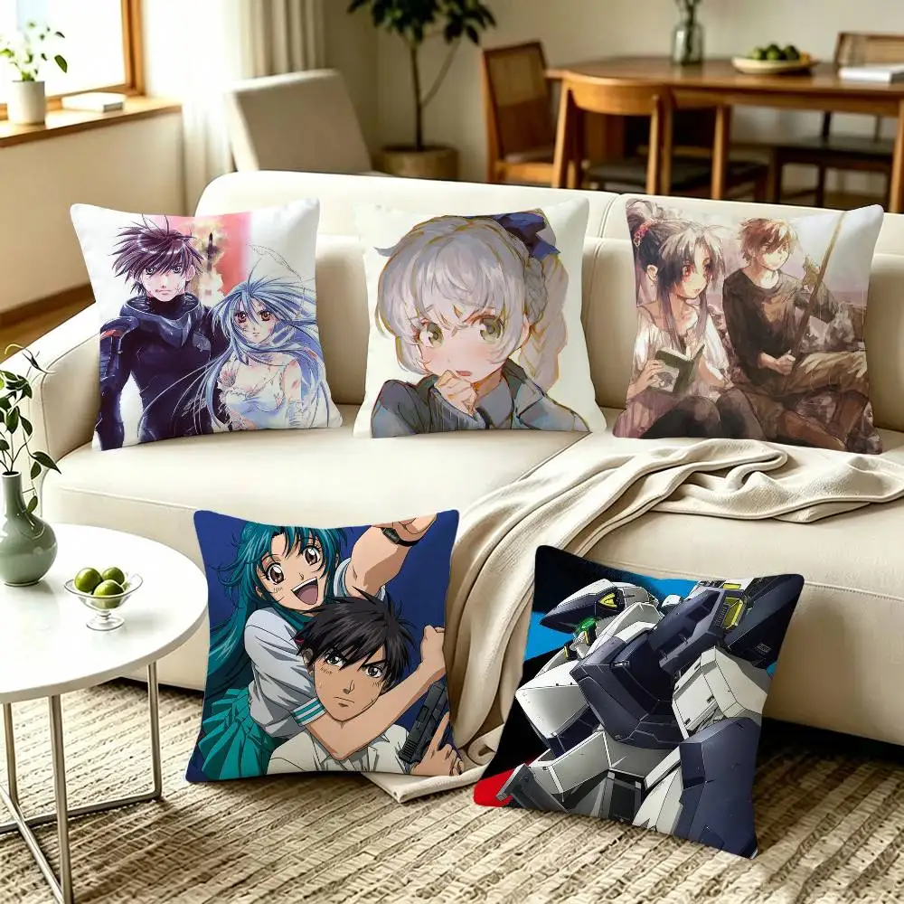 Full Metal Panic Anime  Home Sofa Cushion Covers and Aecorative Custom Pillow Covers