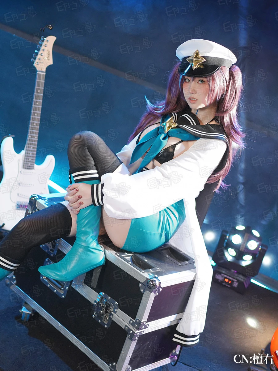 Loco Mujica-vestido de Cosplay de Anime de Halloween para niñas mágicas, traje Sexy, uniformes de Halloween, disfraz de Cosplay de Akoya Matama