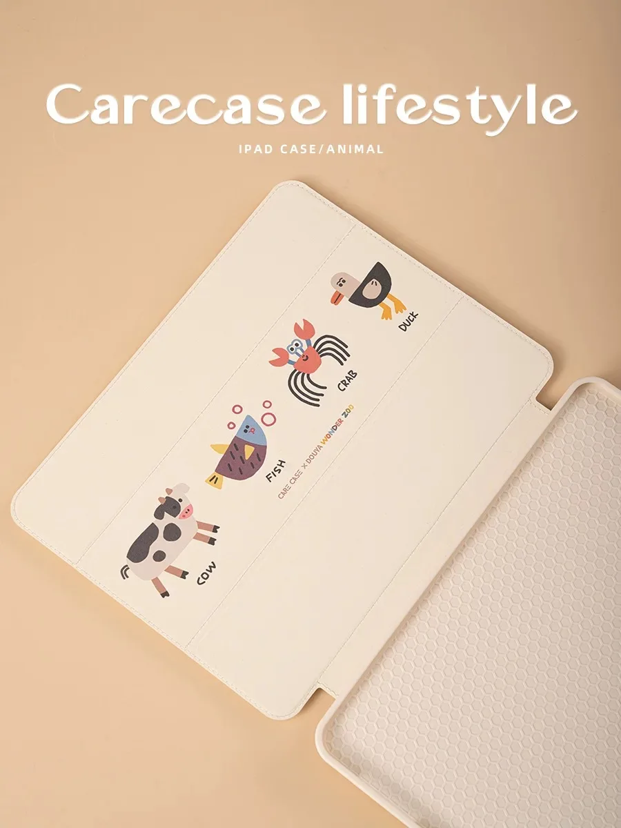 Adecuado para cubierta protectora triple de adsorción magnética para IPad