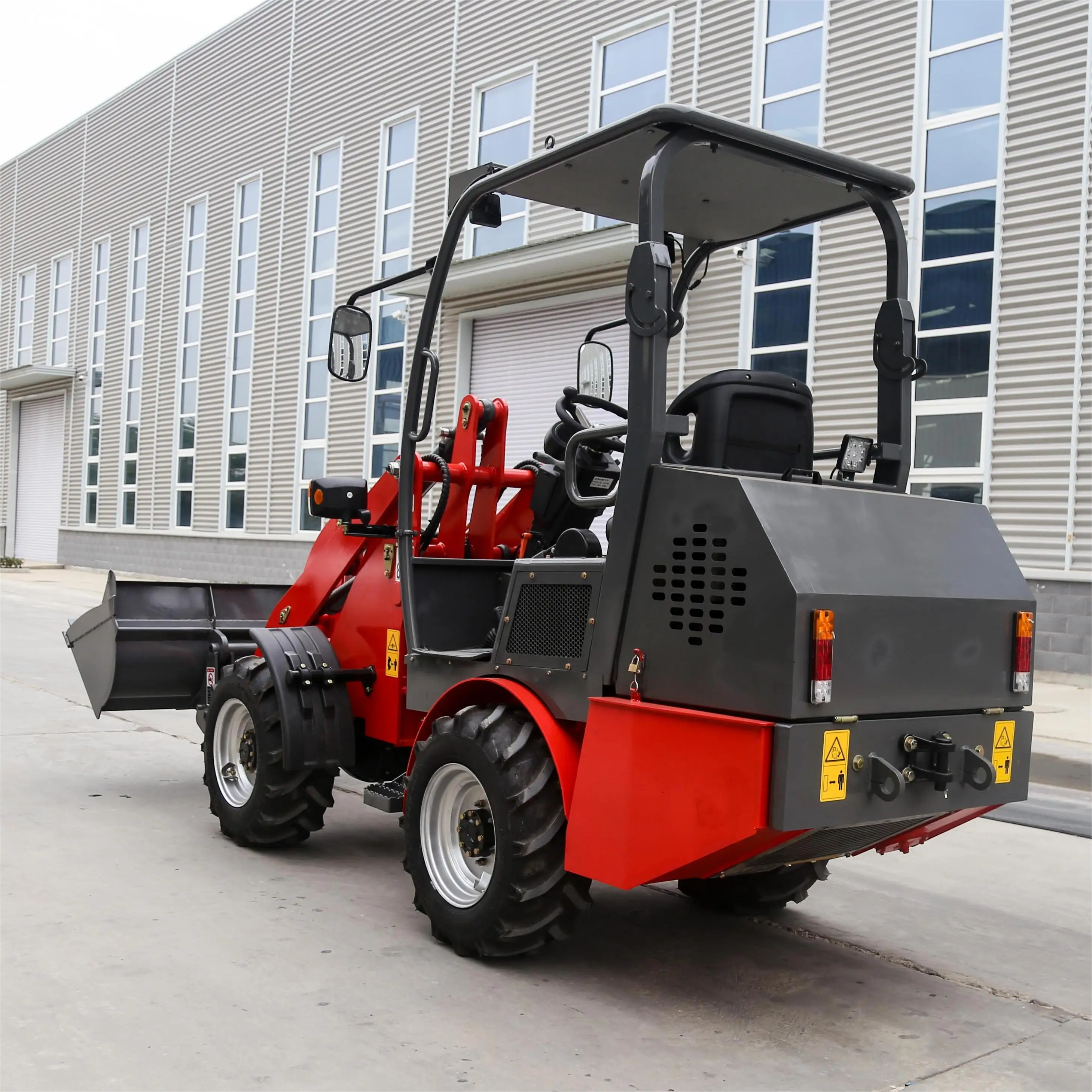 for High Quality Multi functional Electric Loader 3M 400KG 600KG Wheel Front Loader with Snow Plow