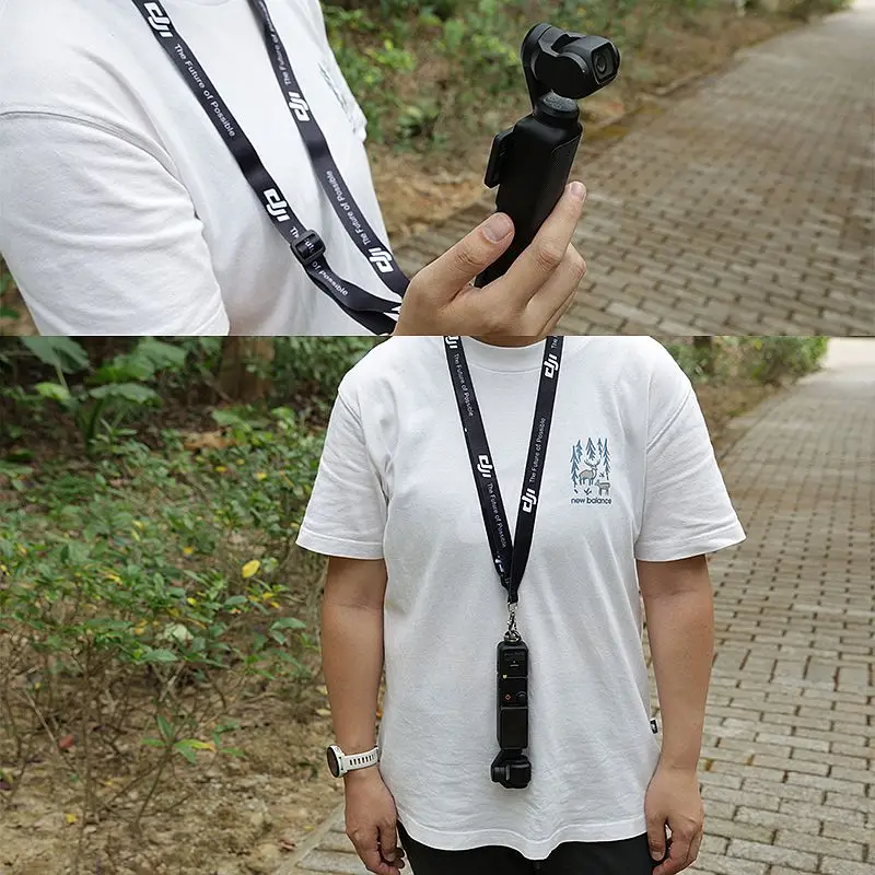 Cordão ajustável estilingue cinto pescoço cinta para dji om4 osmo móvel 3 2 zhiyun suave q 4 mijia feiyu handheld cardan acessórios