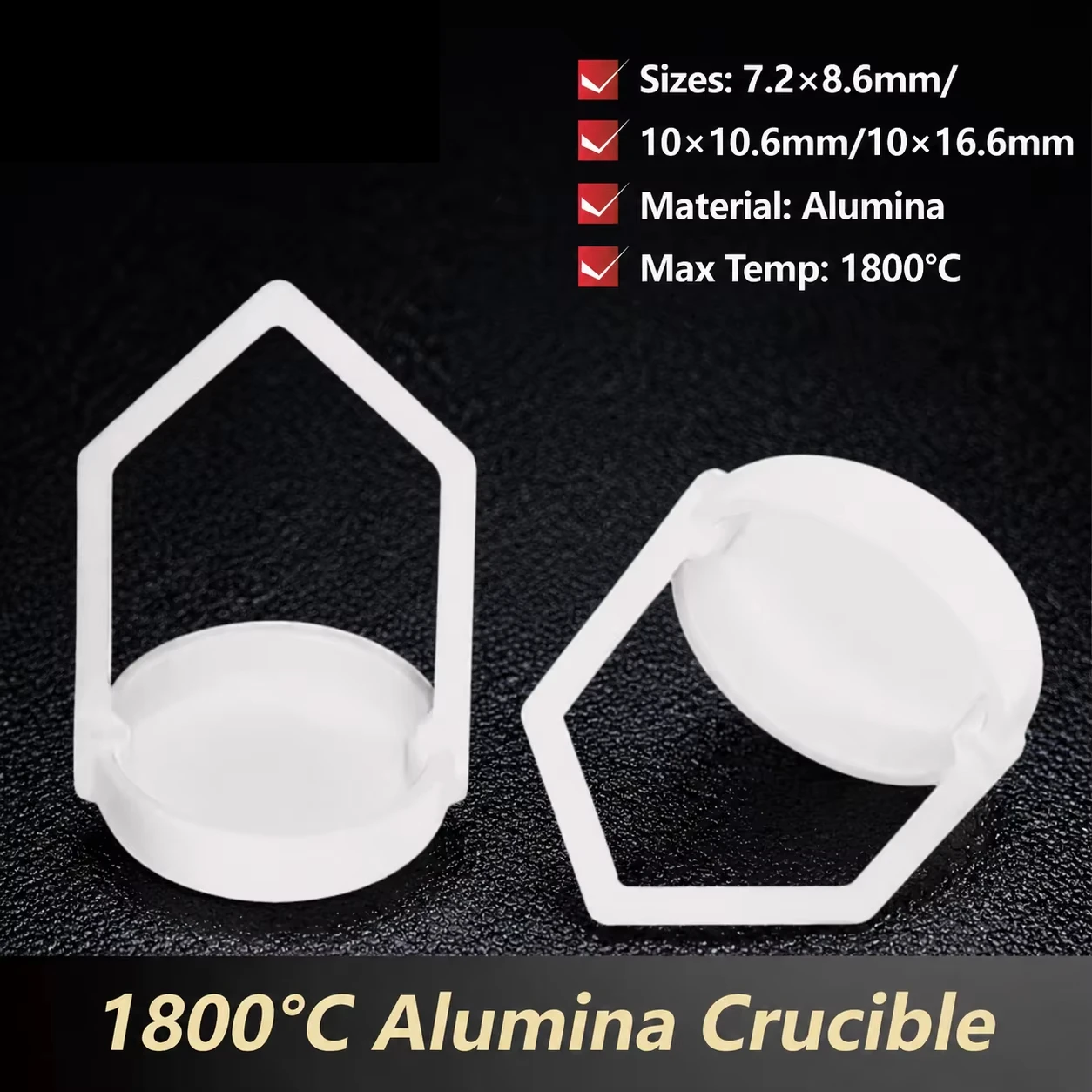 1800C Alumina Crucible Ceramic Hanging Basket TA PE Alumina Ceramic Crucible Laboratory Furnace Cup For Lab
