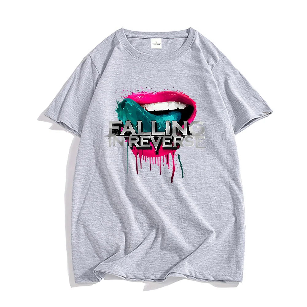 Rock Band Falling in Reverse T-shirts Summer Cotton High Quality Tee-shirt Hip Hop Streetwear Ropa Hombre Soft Casual Tshirts