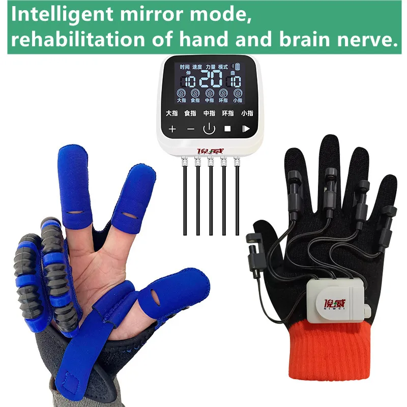 Upgrade High-tech mirror Powerful Hand Robot gloves Rehabilitation Equipment for Stroke Hemiplegia Stimulated Nerve Recovery