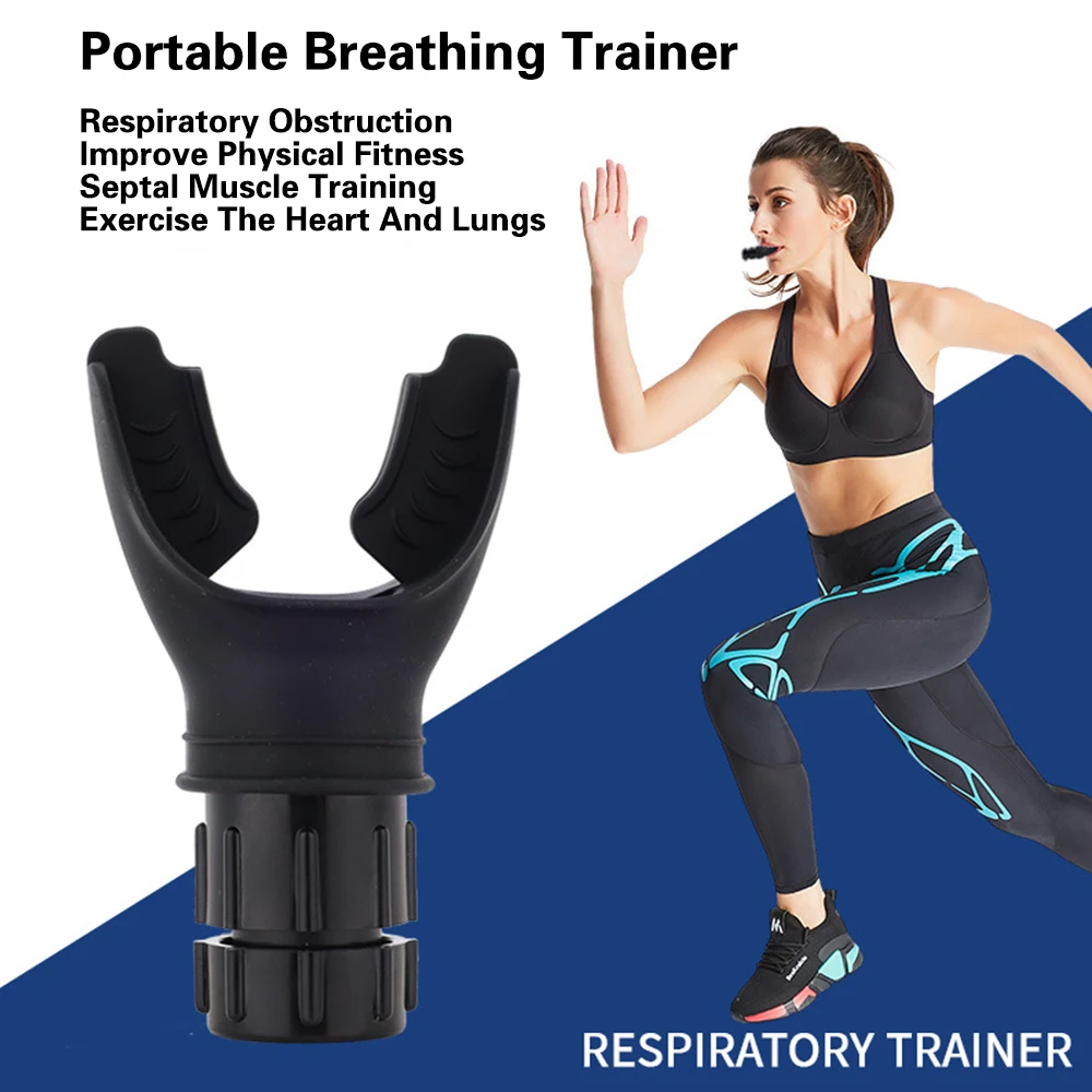 Breathing Trainer Lung Flexer Durable Fitness Exerciser Increases Lung Capacity Breath Adjustable Levels Respiratory Deep Breath