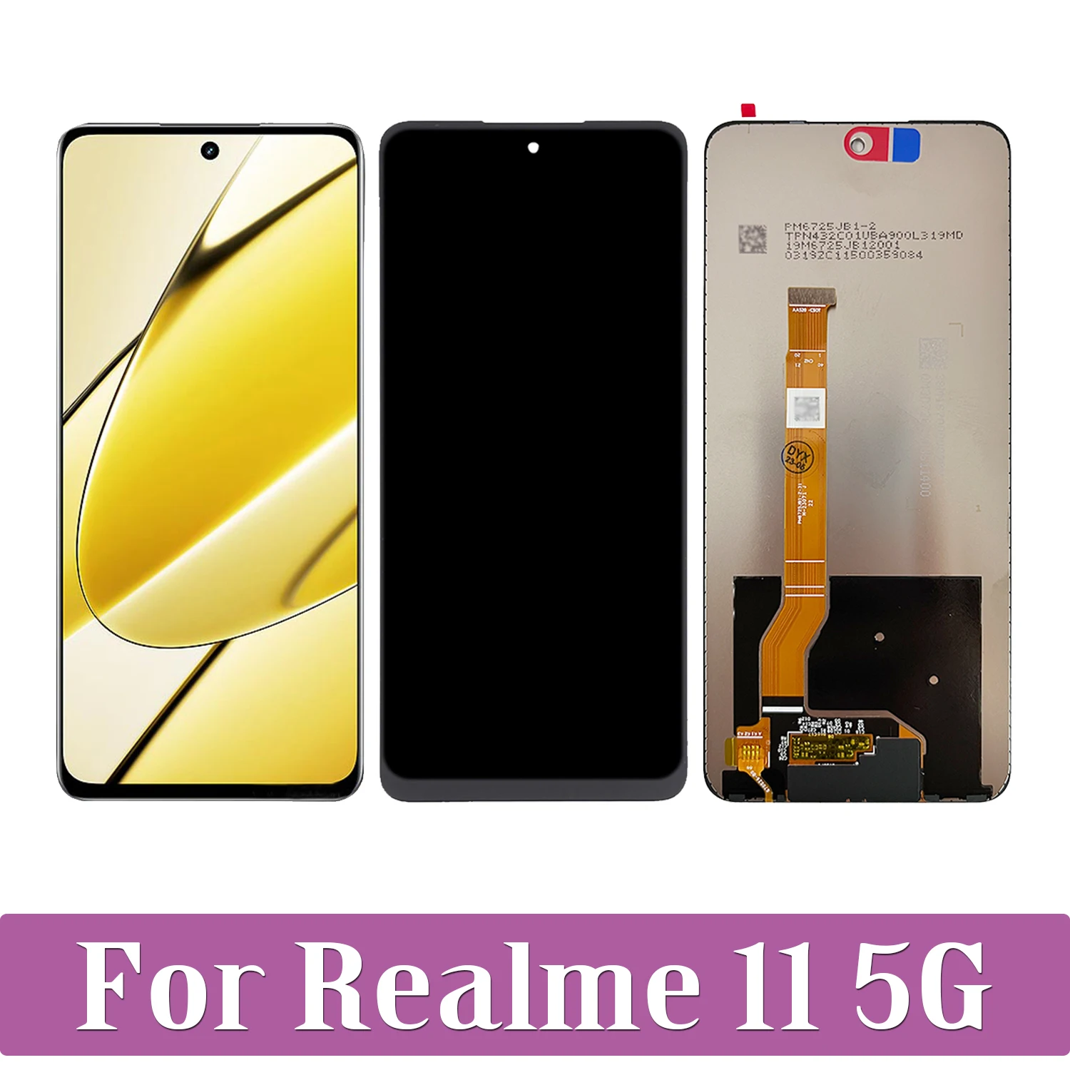 

For Realme 11 RMX3780 LCD Display Touch Screen Replacement Digitizer Assembly