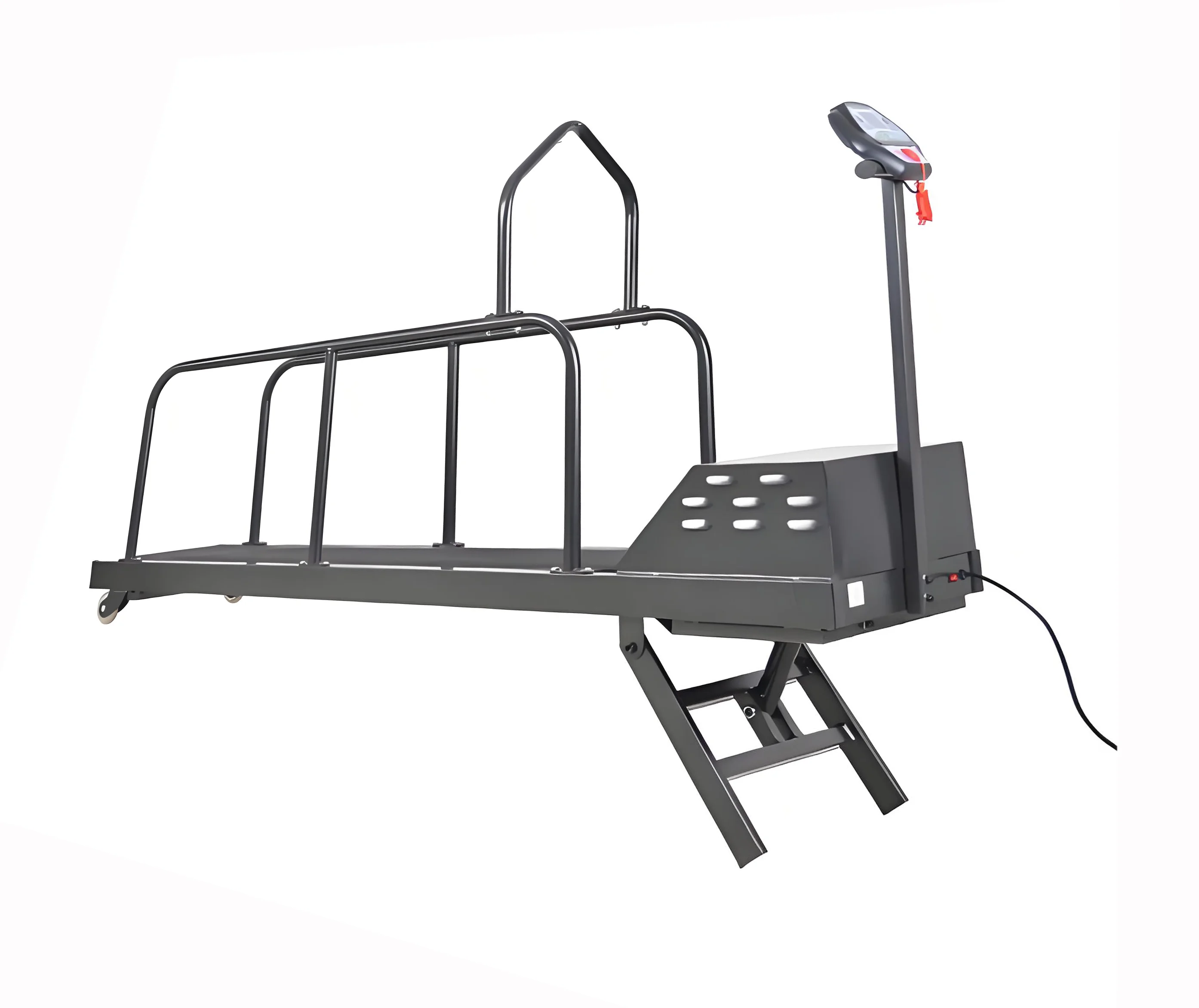 New electric weatherproof treadmill with LCD screen, anti-depression emergency braking training equipment