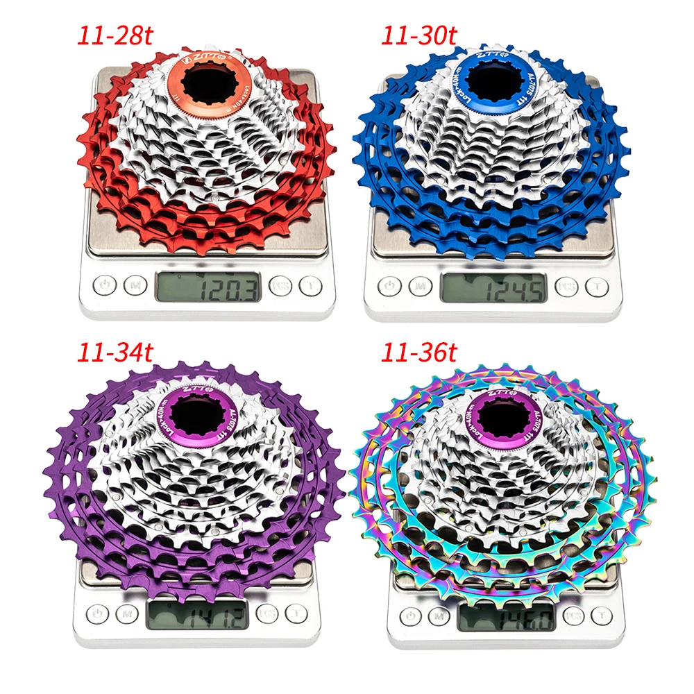 ZTTO SLR Gen3 12s Road Bike Cassette New Tooth Shape Super Light Weight Red Purple Blue 11-30 11-34 11-36 K7 12s Spokets HGR