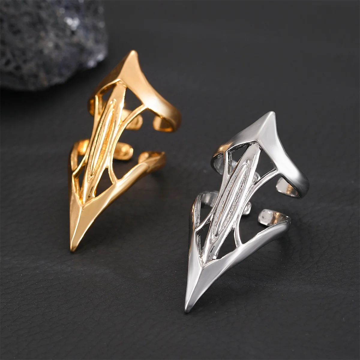

Vintage Punk Irregular Ring Alloy Classic Jewelry Personalized Hip-Hop Back To School Halloween Daily Versatile Accessories Gift