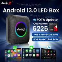CarlinKit CarPlay Ai Box Android 13 SM6225 8 núcleos 8G + 128G para Netflix Smart TV Box inalámbrico CarPlay Android Auto 512GB a través de TF