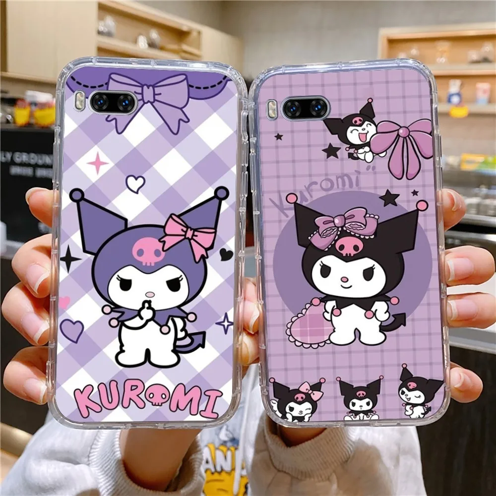 Anime Cute S-sanrio K-kuromi Phone Case For Huawei Mate P10 P20 P30 P40 P50 Smart Z Honor 50 60 70 Pro Lite Transparent Case