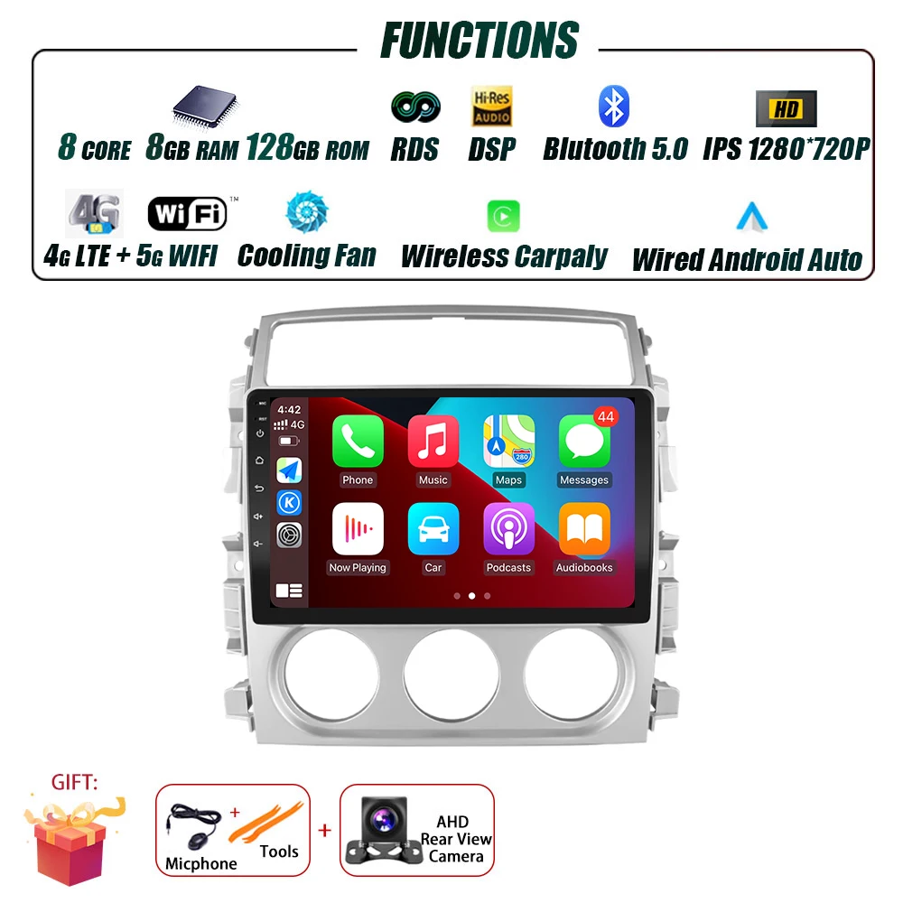 Android 16 Voor Suzuki Liana 2004-2013 Auto Radio Multimedia Video Player GPS Navigatie Stereo Draadloze Carplay Auto WIFI GEEN 2DIN