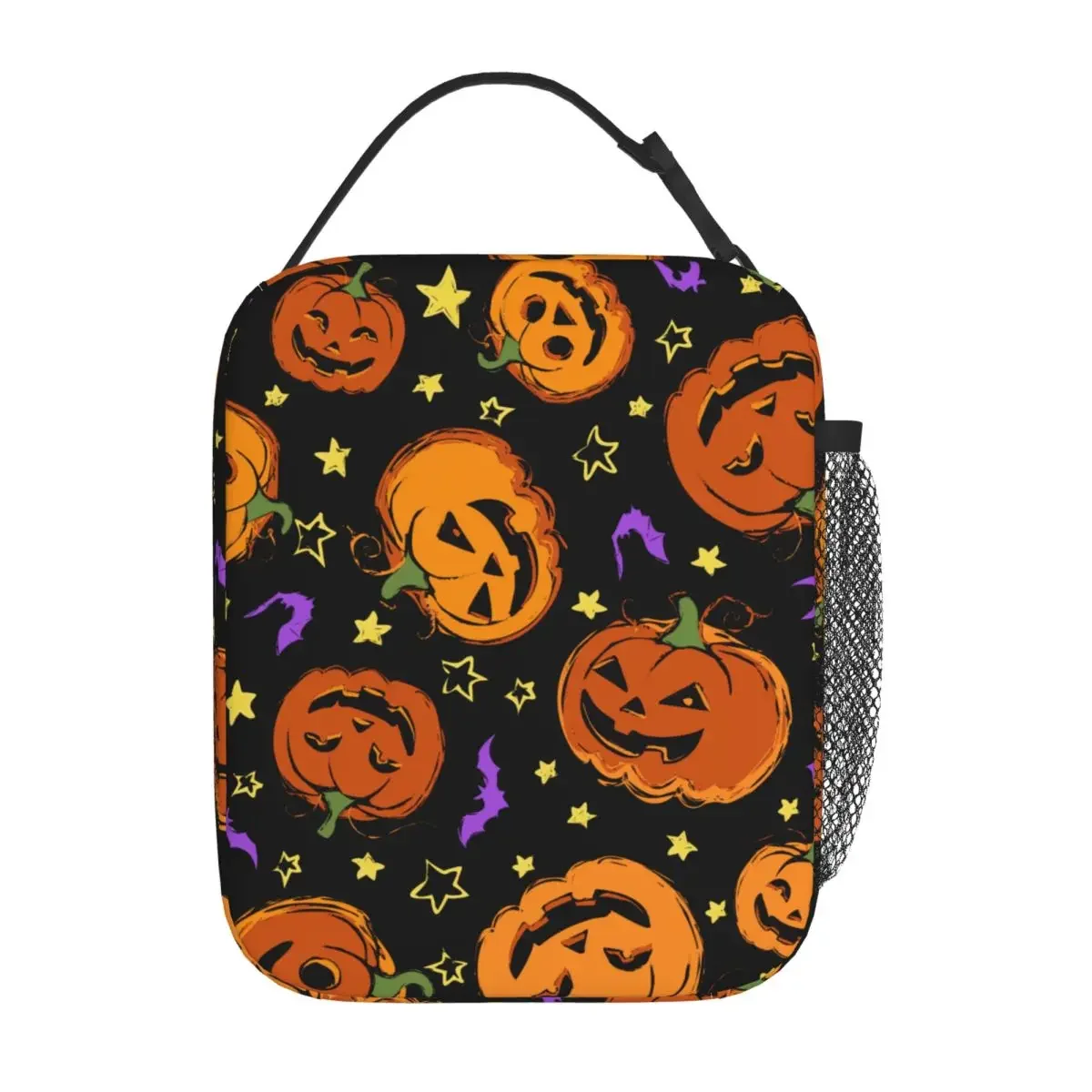 

Halloween Pumpkins Insulated Lunch Bag Portable Lunch Container Thermal Bag Tote Lunch Box Work Travel Food Handbags