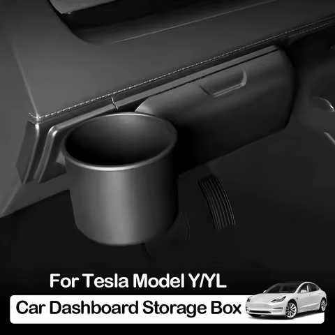 For Tesla Model Y/YL Dashboard Storage Box Water Cup Bracket Glasses Case Drink Holder Sunglasses Storage Box Car Accessory