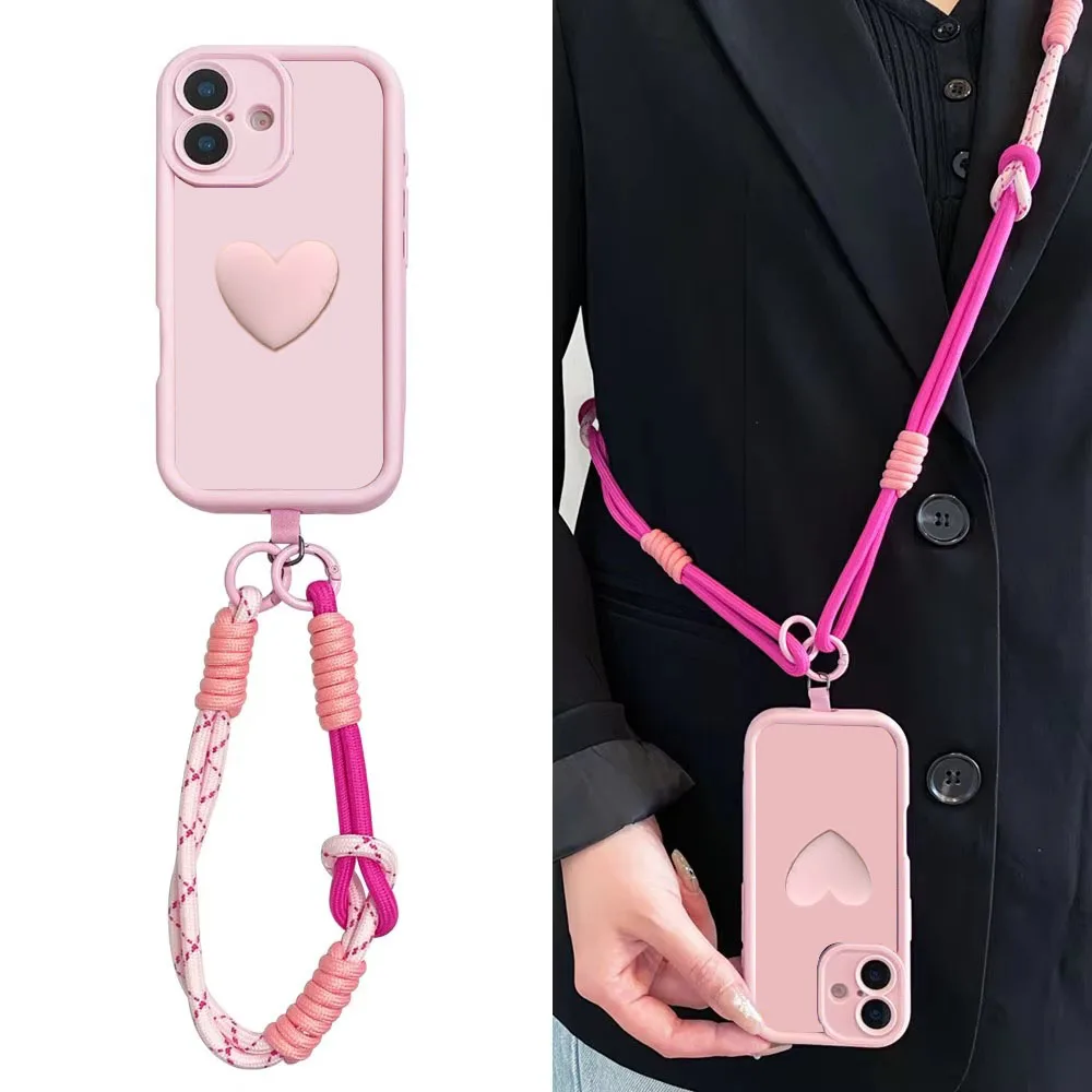 Crossbody الحبل شريط للرسغ الحال بالنسبة لسامسونج غالاكسي A51 A71 4G A21s A31 A03S 2019 للصدمات لينة سيليكون الغطاء الخلفي A 51 71